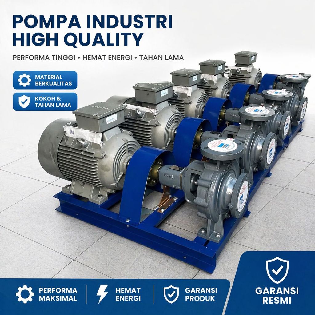 Pompa Centrifugal Ebara 100x80 FSHA Motor Siemens 30Kw 40HP 380V