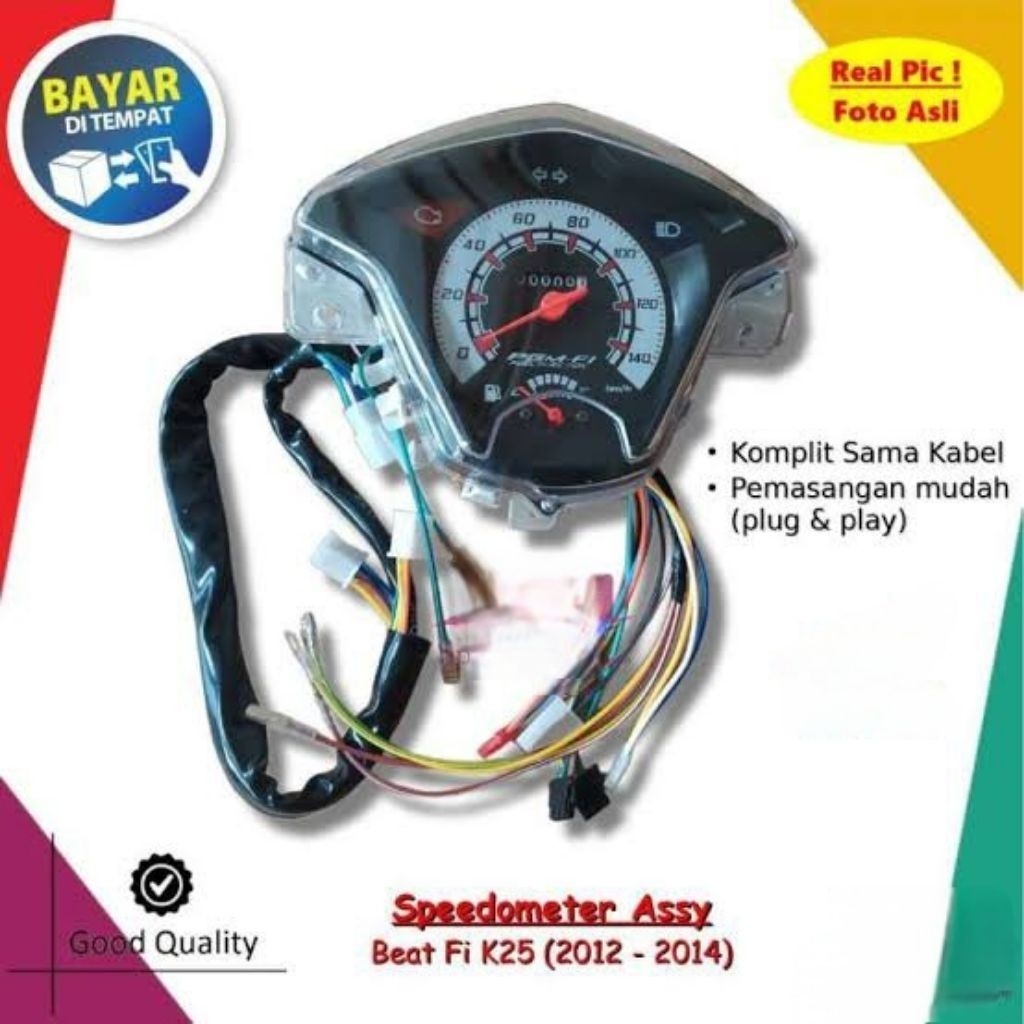 SPEEDOMETER BEAT FI KILOMETER 2012-2015 STARTER INJEKSI / SPEEDOMETER BEAT FI
