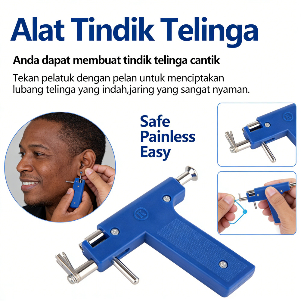 Tindik Telinga Tembak Untuk Hidung Pusar + Berlaku Anting Alat Set Telinga