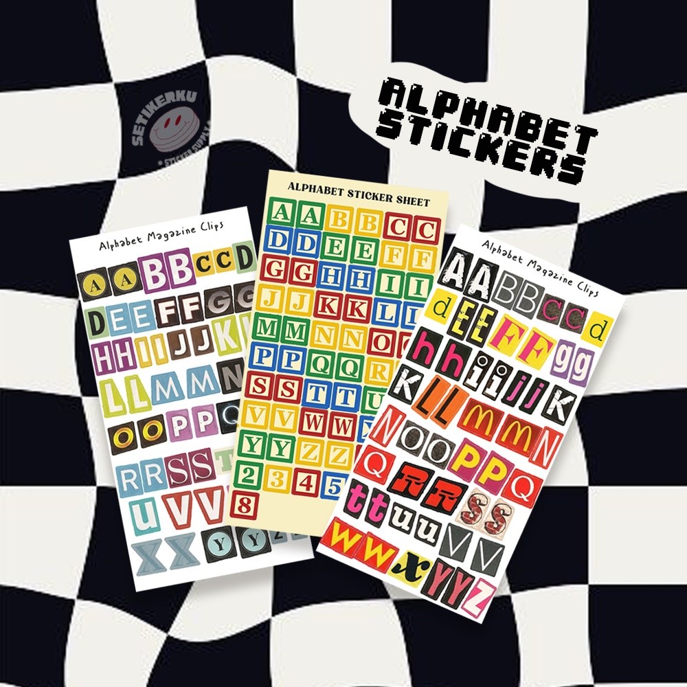 Sticker Pack | stiker aesthetic alphabet
