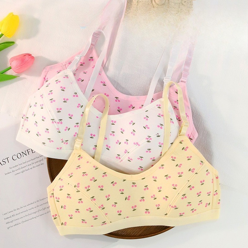 MS 667 BRA BH ANAK CEWEK MOTIF BUNGA MINISET KAIT STRAP STEP 2 3 BUSA STANDAR CUP TALI BRA DALAMAN M