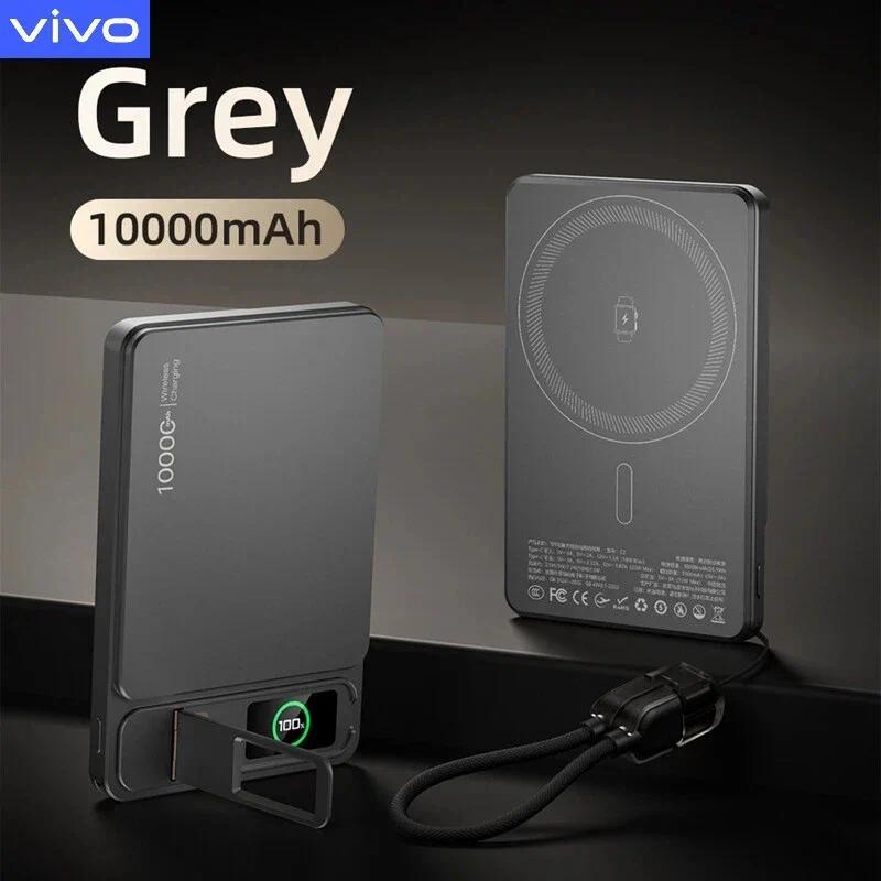VIVO 500000mAh Magnetic Power Bank Wireless Slim Original Power Bank For MagSafe External Battery fo