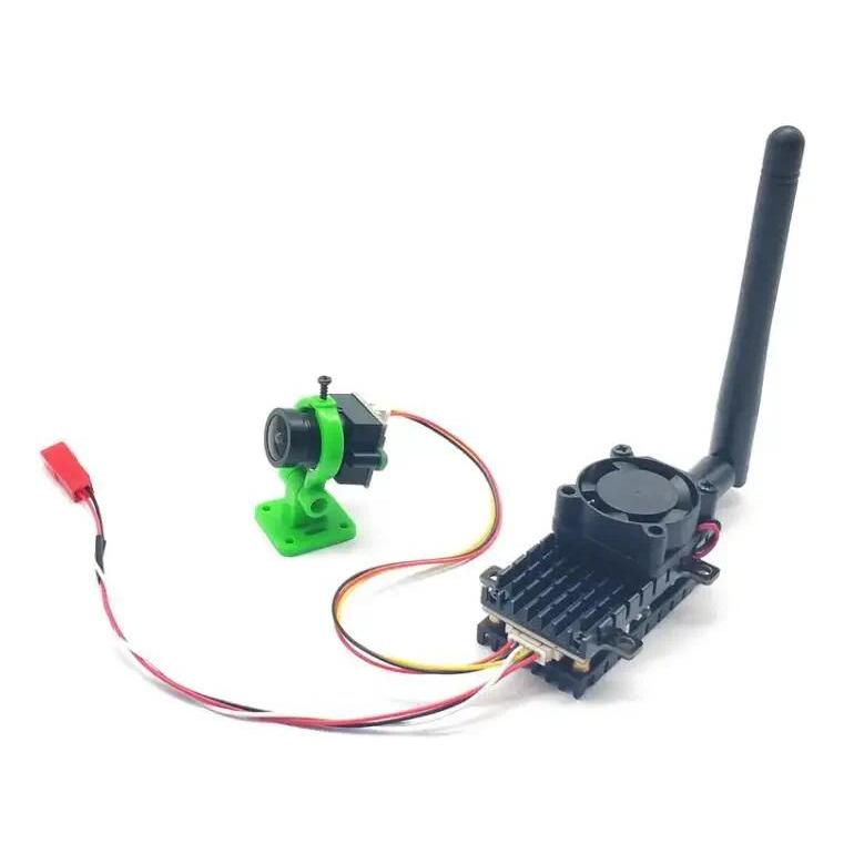 5.8Ghz 2W FPV Wireless Transmitter 2000MW 48 AKK VTX Video AV Auo Sender with CMOS 1000TVL Camera