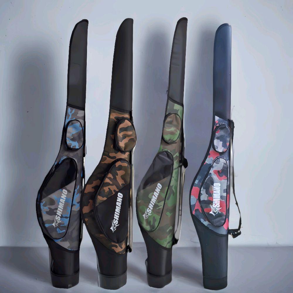 Shimano Tas Pancing Joran Hardcase Model Loreng Dilapisi Fiber Muat 3-4 Joran Tegek & Reel Ukuran 60