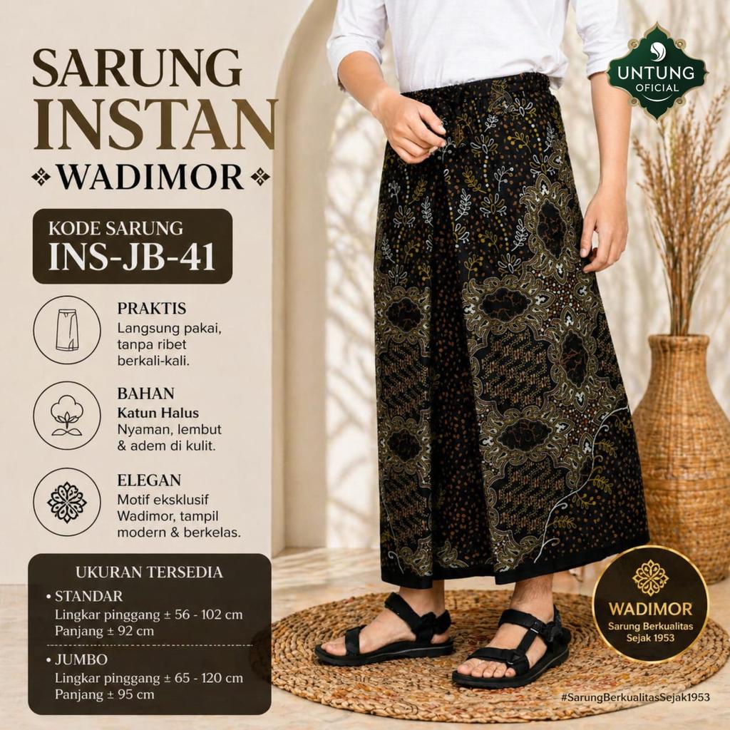 Sarung Celana Wadimor Dewasa Original - Sarung Instan Celana Pria Dewasa Jumbo dan Standar