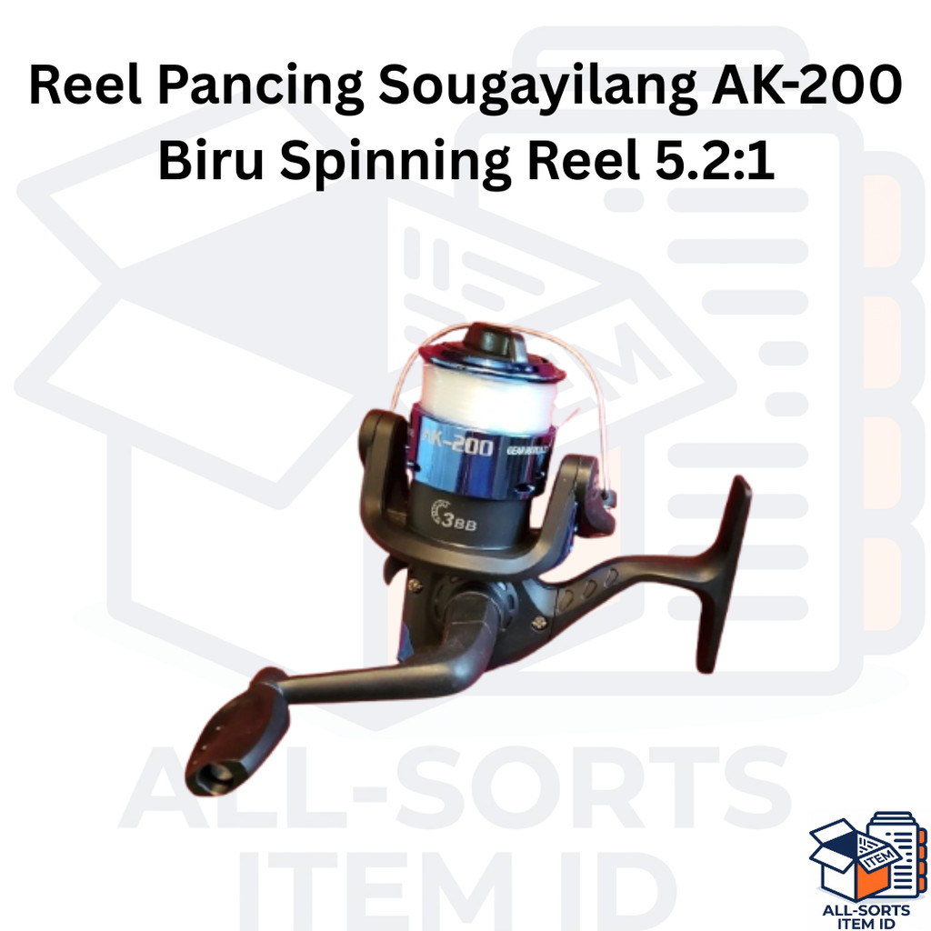Reel Pancing Sougayilang AK-200 Biru Spinning Reel 5.2:1