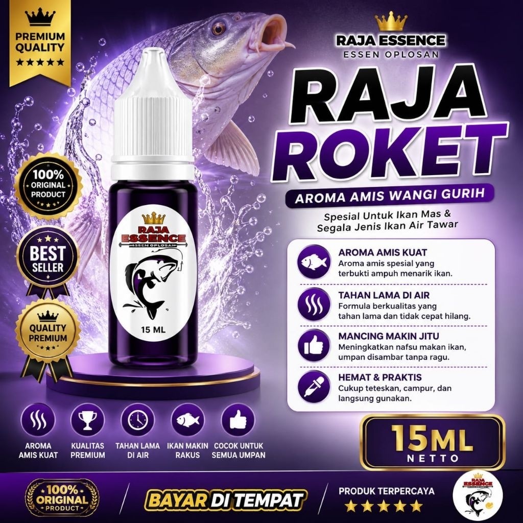ESSEN OPLOSAN IKAN MAS & LELE VARIAN RAJA ROKET NETTO 15 MIL