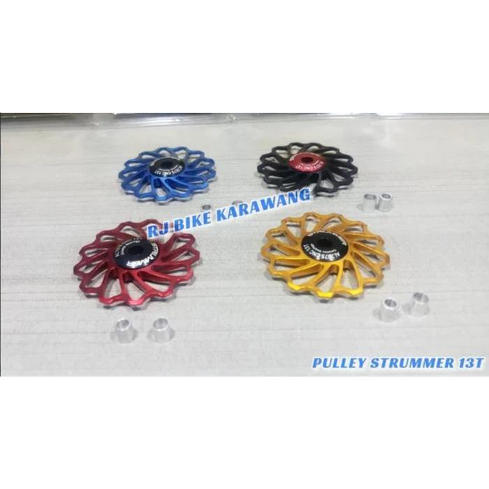 PULLEY RD STRUMMER 13T ALLOY - Hitam