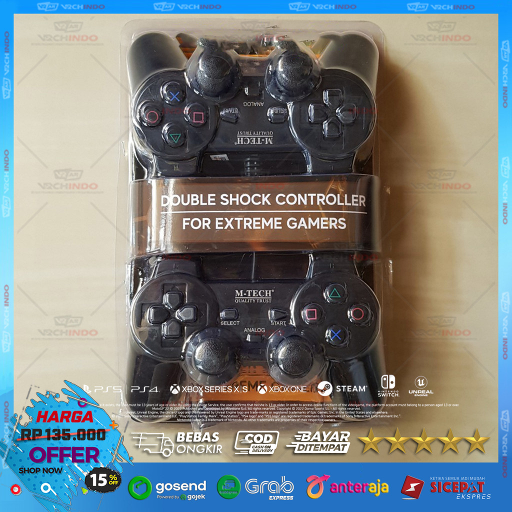 Dual Gamepad / JOYSTICK / Stik Game for PC / Komputer / Laptop 