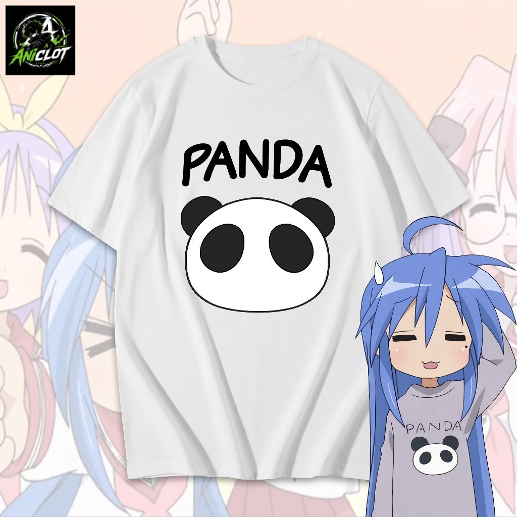 PROMO T-Shirt Kaos Anime Lucky Star Konata Izumi Unisex Bahan Cotton Combed Premium Nyaman