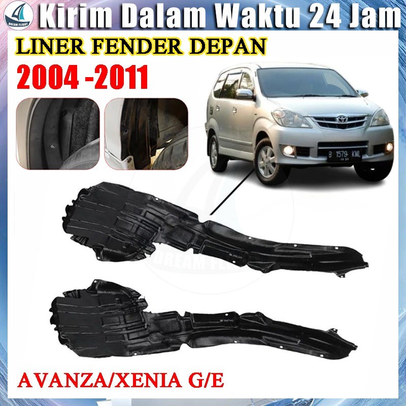 Stok Siap - Liner Fender Spakbor Depan Avanza Xenia VVTi 2004 - 2011 - 7910.R/L LINER FENDER DEPAN