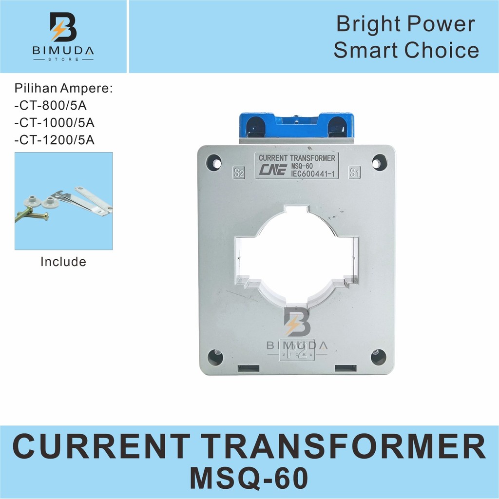 MSQ-60 CT PANEL METER / CURRENT TRANSFORMER CT-600/5A CT-1000/5A CT-1200/5A