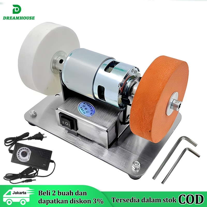 Mini Mesin Gerinda Duduk Stand Holder Mini Grinda Meja Penggerindaan Kasar dan Halus dengan Mata Gur