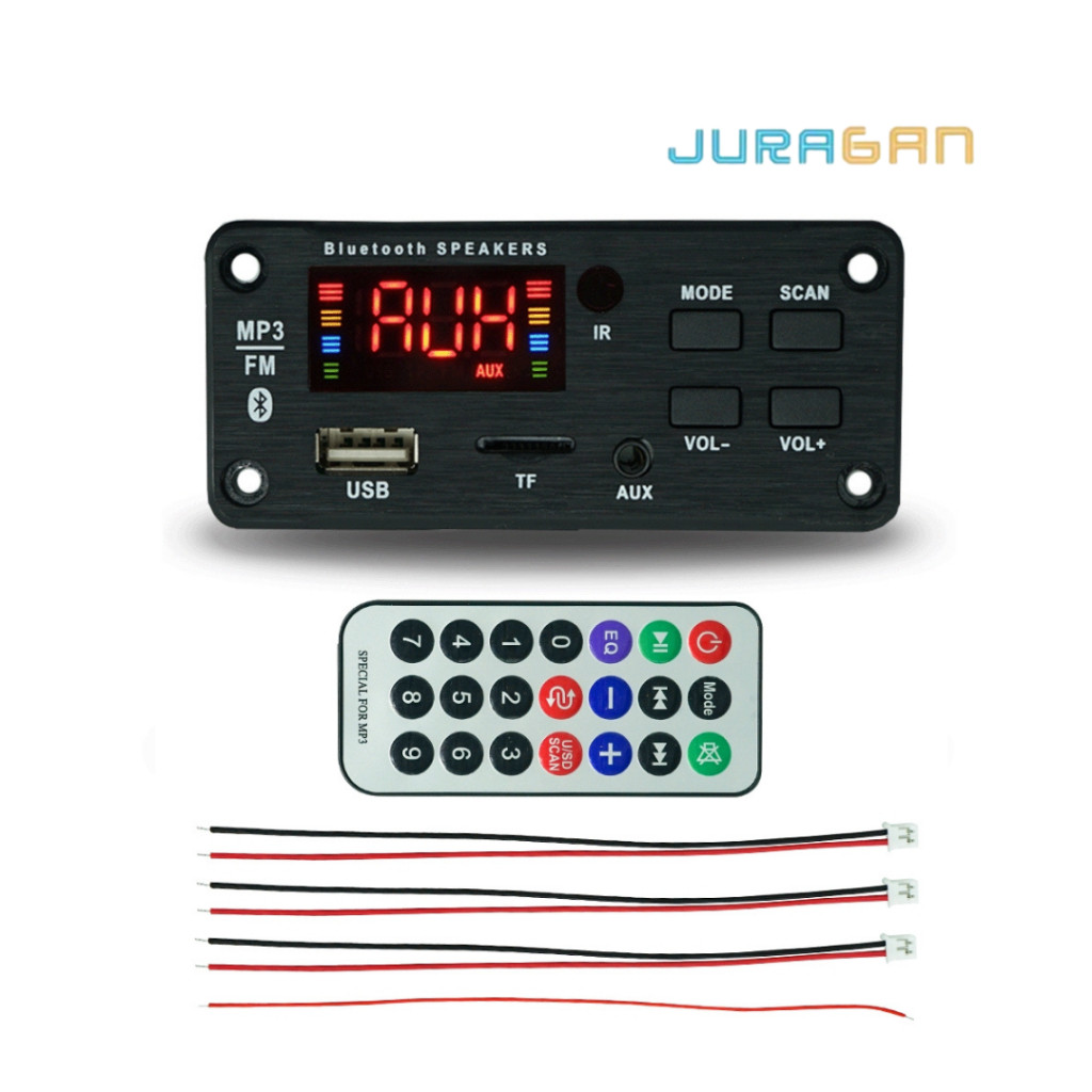 MODUL MP3 BLUETOOTH 12V DC AUDIO AMPLIFIER CLASS D + REMOT D118BT