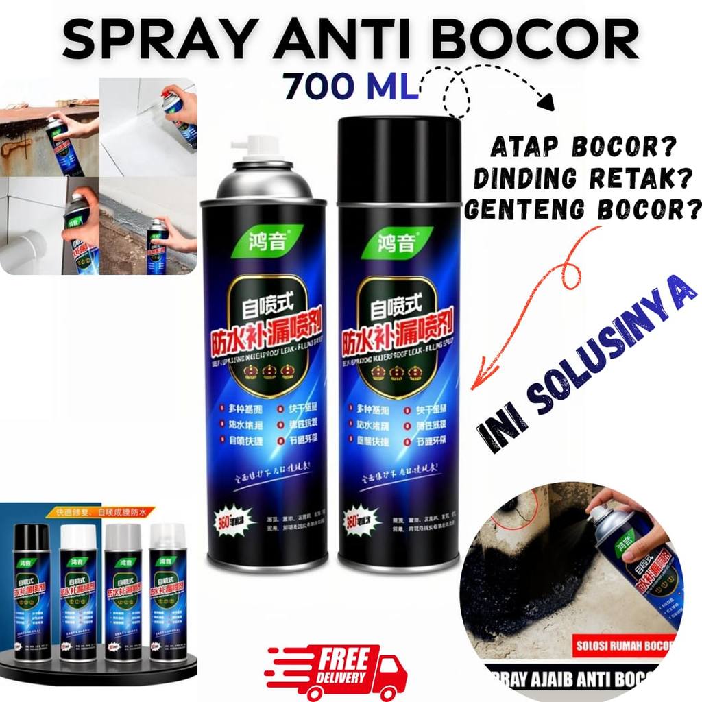 PROMO Spray Ajaib Anti Bocor Waterproof Spray Tape Perekat Semprotan Anti Bocor Semprotan Waterproof