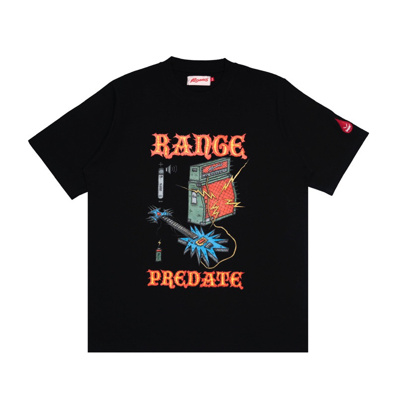 Poisonous - Predate Black Oversized Hoodie Cotton T-shirt Pria Wanita
