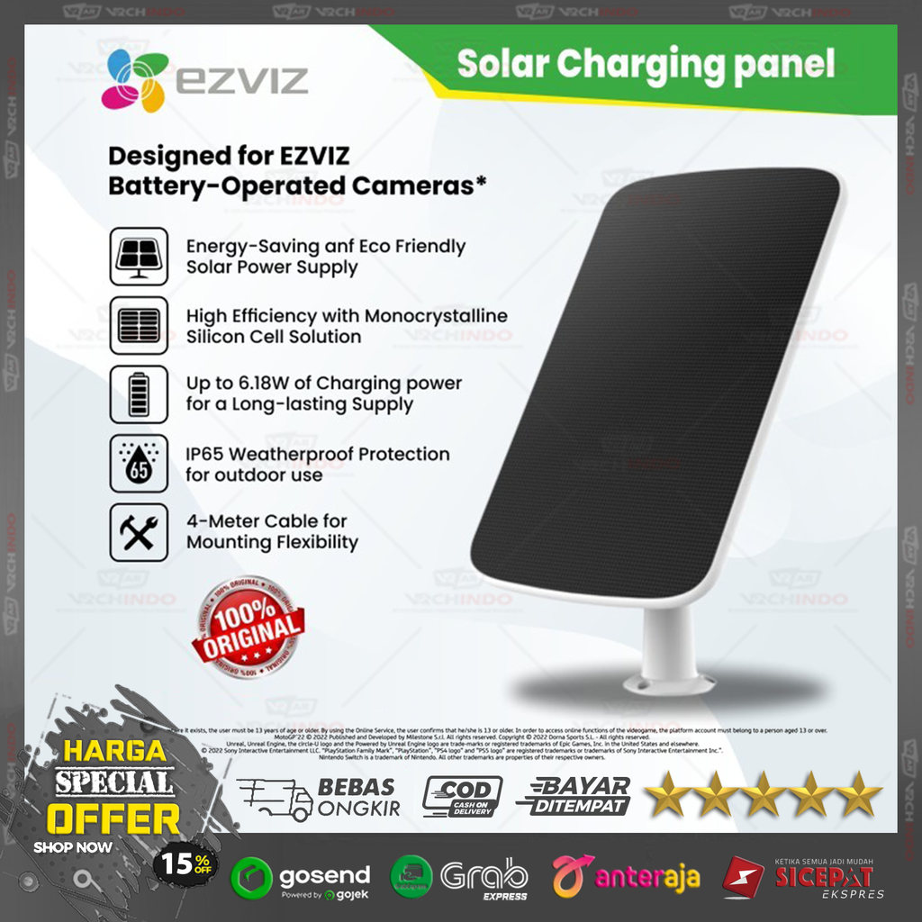 EZVIZ SOLAR PANEL CCTV CAMERA | SOLAR PANEL EZVIZ BATTERY SOLAR PANEL 