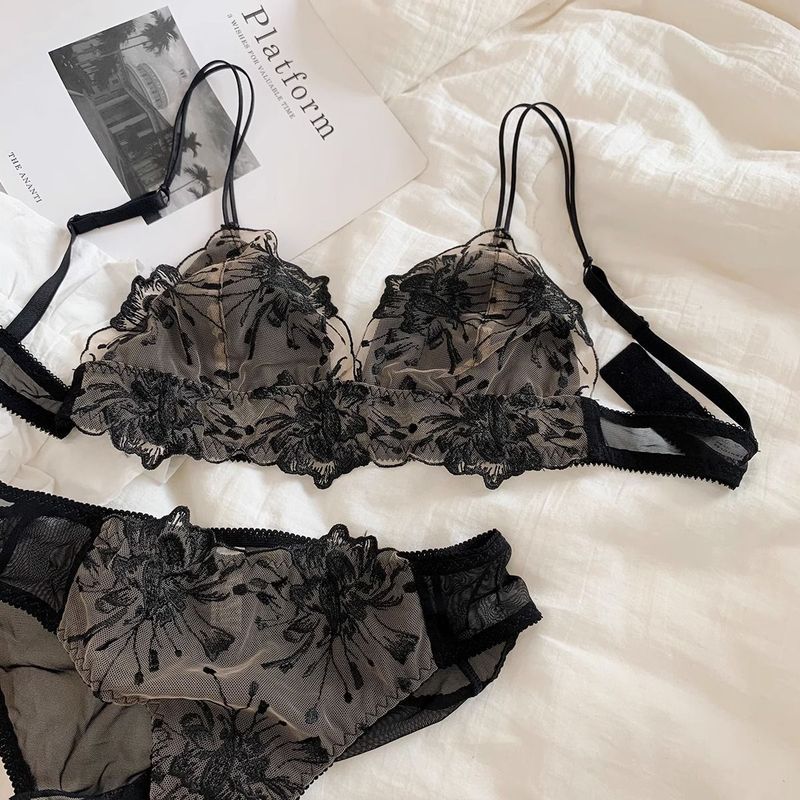 [Miss Lace] Pakaian dalam wanita, dada besar, kecil, tipis, tanpa cincin baja, keinginan murni