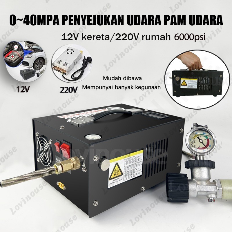 Kompresor Mini Portable 12v/220v 4500psi Kompresor Pcp Elektrik 40Mpa Air Compressor