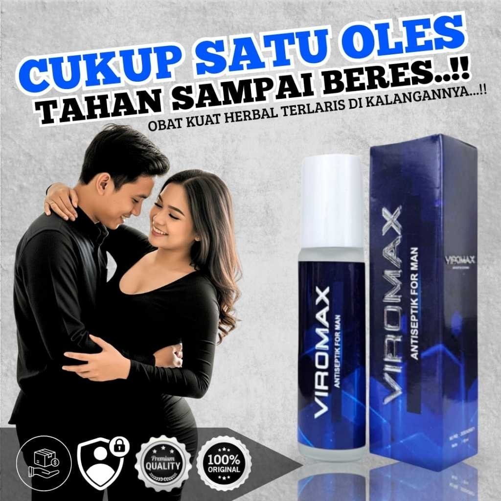 VIROMAX | 0BAT KUAT PRIA TAHAN LAMA100%ORIGINAL BPOM AMPUH HERBAL CUKUP SEKALI OLES TAHAN SAMPAI BER