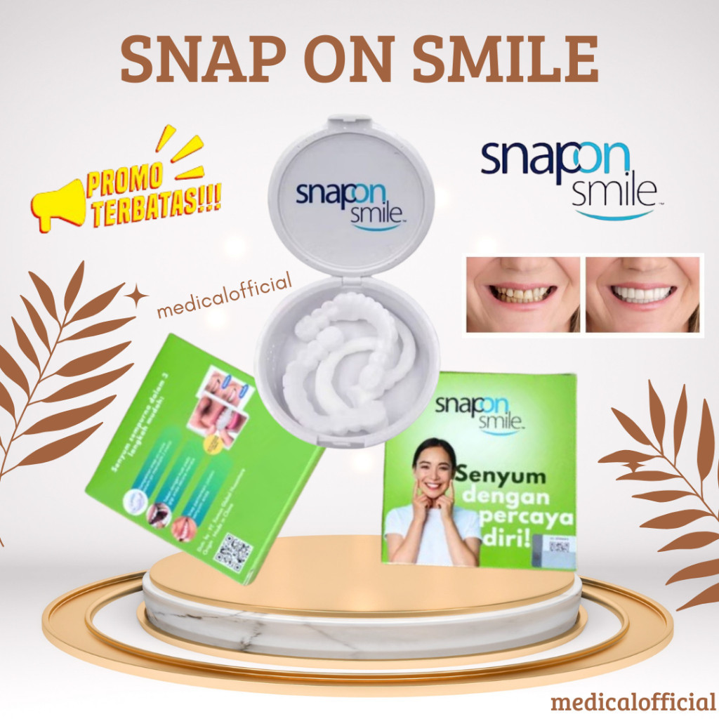 ORIGINAL Snap On Smile Gigi Palsu Veneer Instan | Pelindung Gigi Lepas Pasang Model Atas dan Bawah S