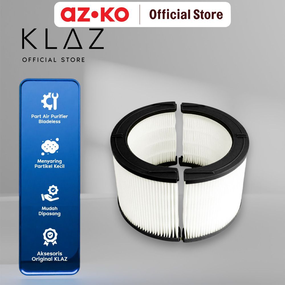 AZKO Klaz Part Filter Air Purifier 2In1 Bladeless Part Filter Air Purifier Filter Pembersih Udara El