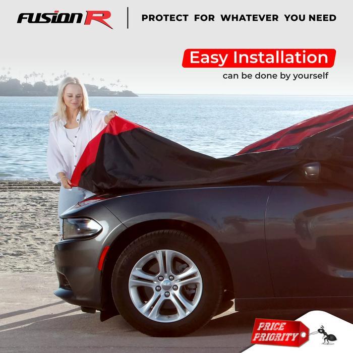 Cover Mobil LUXIO Premium / Sarung Mobil WARNA LUXIO Waterproof - Hitam