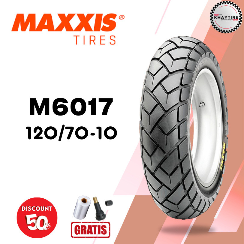 Ban Motor VESPA MATIC // MAXXIS M6017 120/70 Ring 10 Tubeless