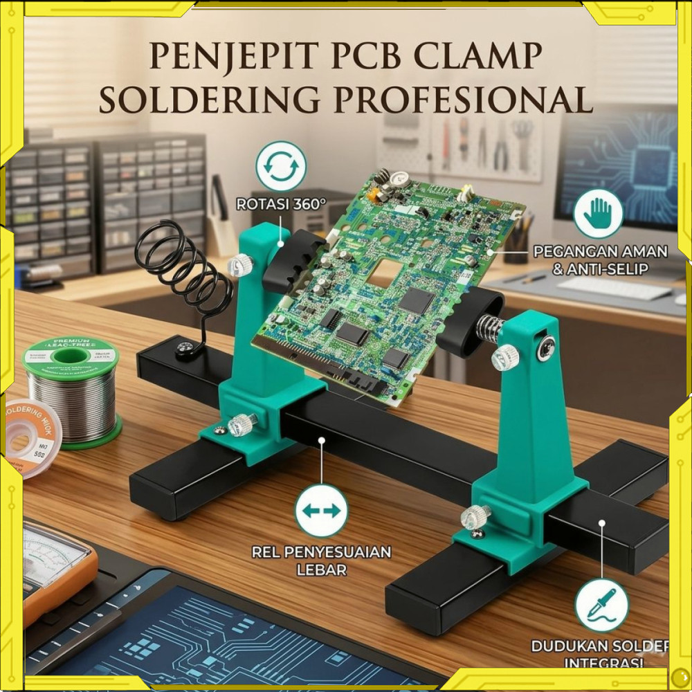 Penjepit PCB Clamp Soldering Holder Board Welding 360 Degree TL598