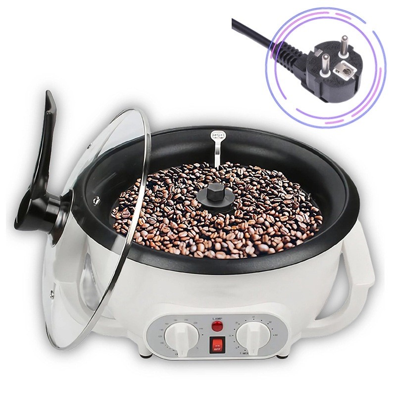 Mesin Roasting Kopi Elektrik 800W Alat Sangrai Kopi Otomatis Listrik Coffee Roaster Machine