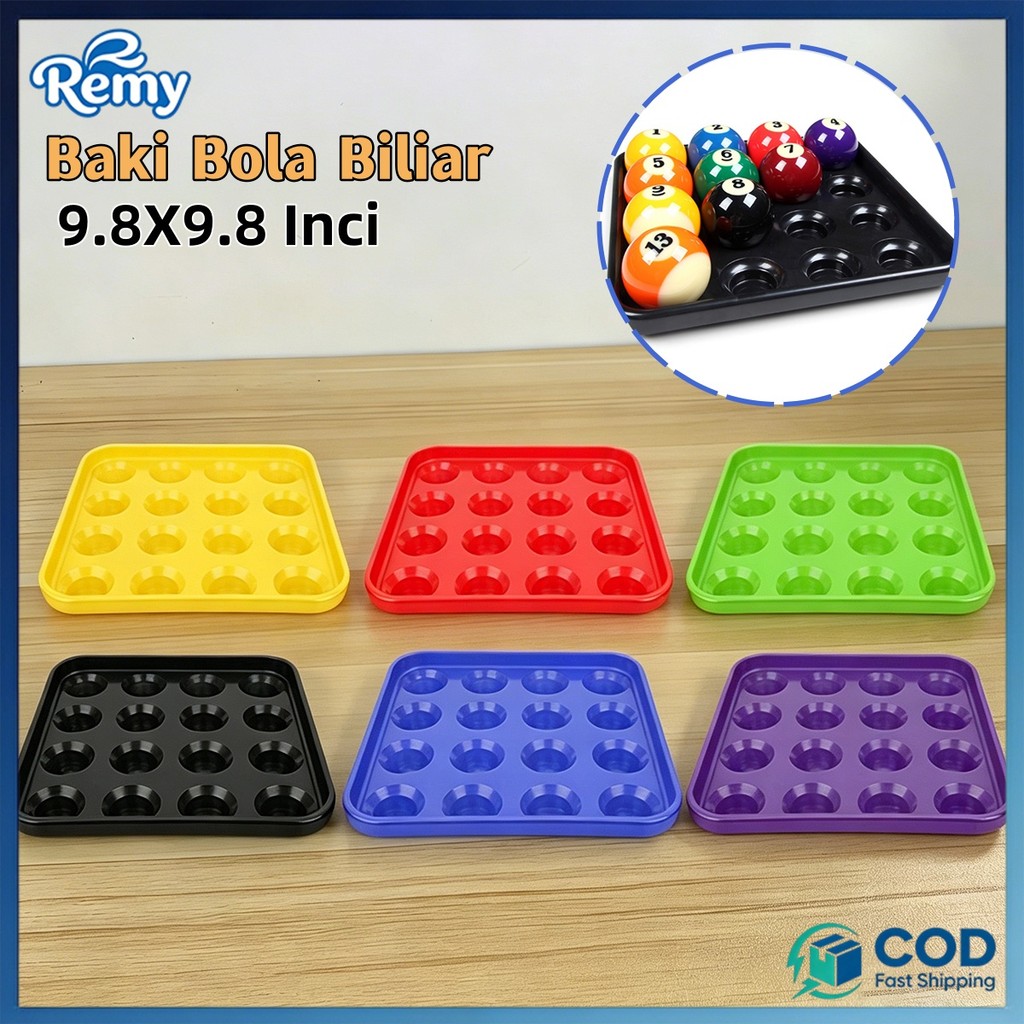 Tempat Penyimpanan Bola Billiard 16 Lubang Baki Bola Bilyar Plastik Nampan Bola Biliar Rak Bola Bily