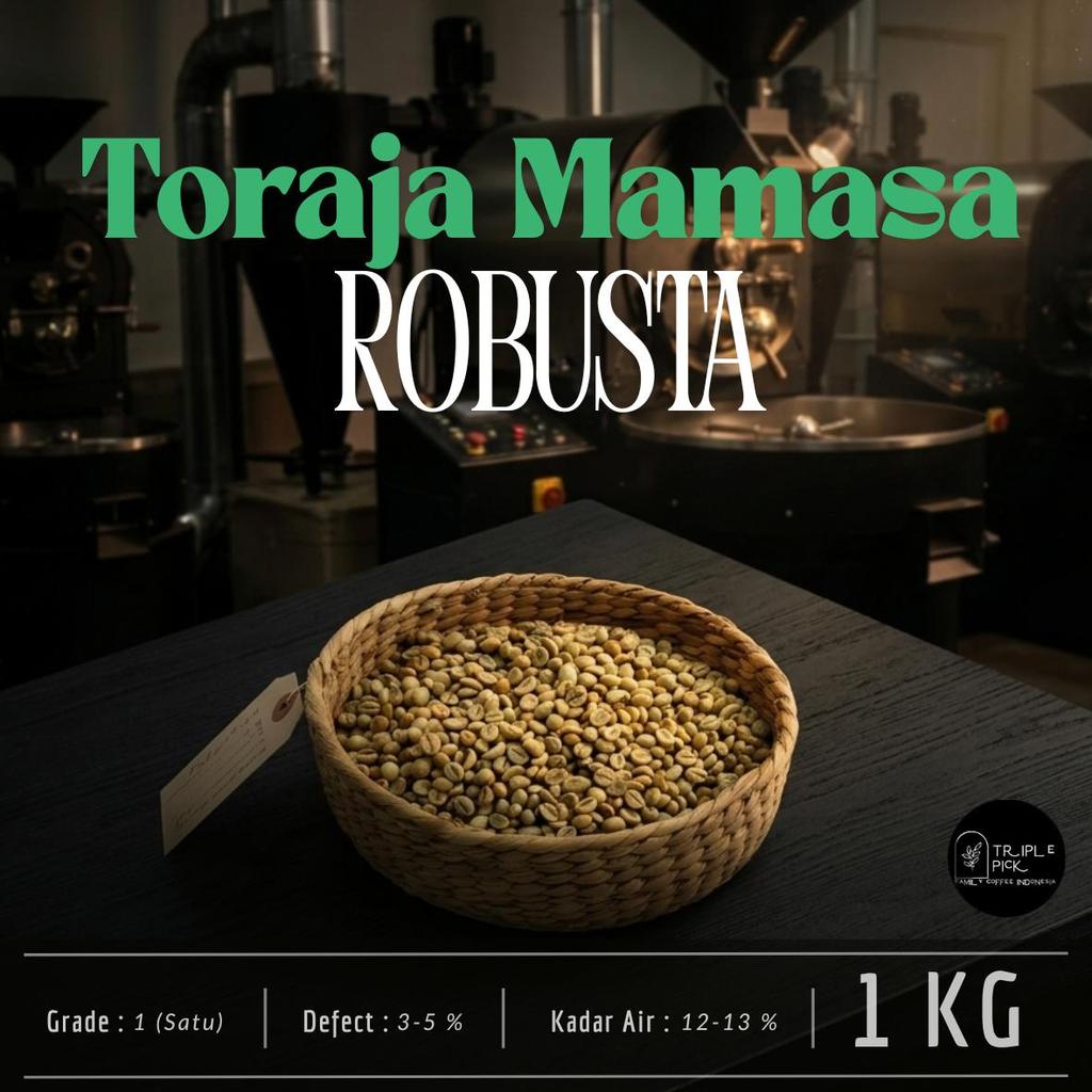 green bean / Biji kopi robusta toraja TERMURAH