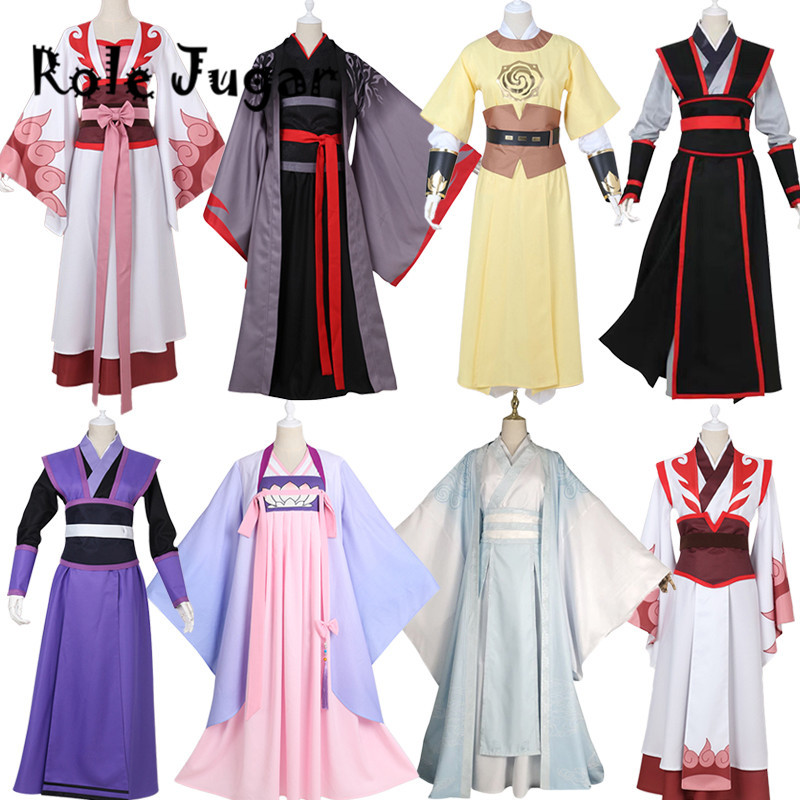 Wei Wuxian Baru Patriark Yiling Cosplay Grandmaster dari Kostum Kultivasi Iblis Wei Wuxian Mo Dao Zu
