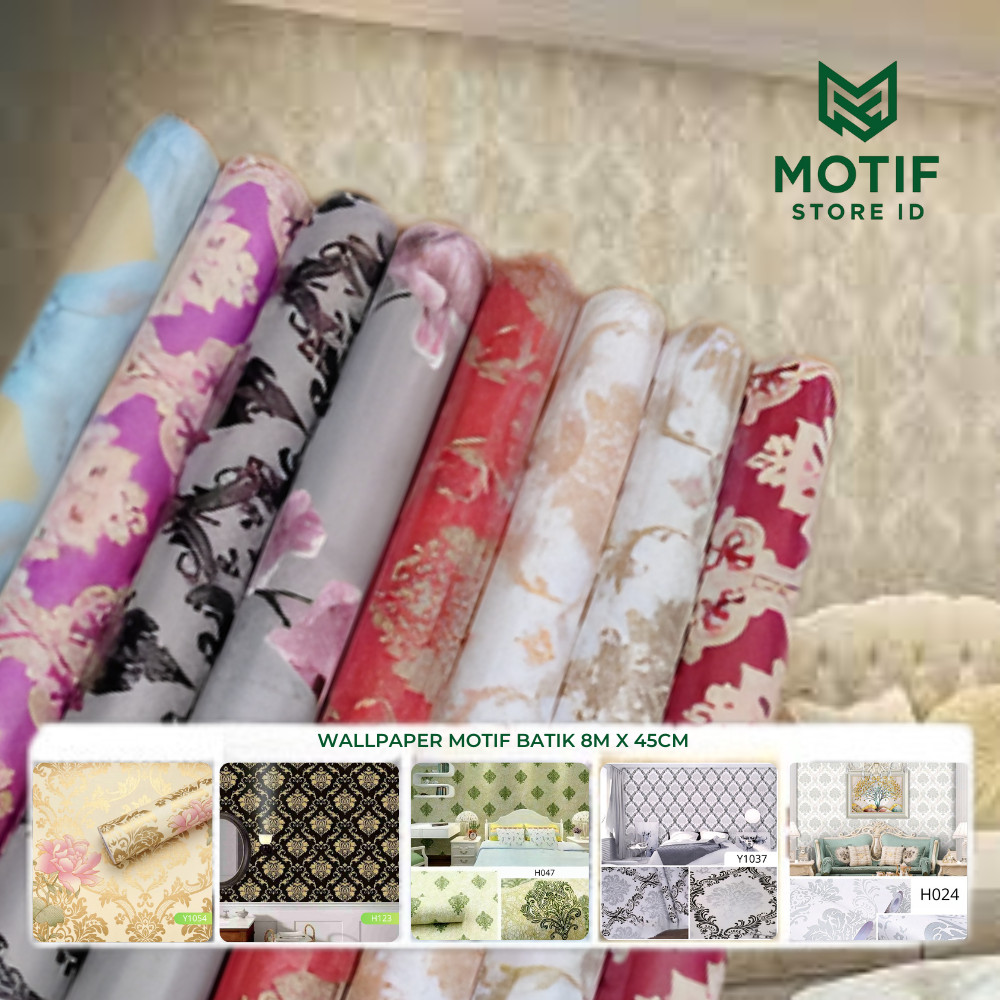 Wallpaper Dinding Stiker Vintage Batik Classic Mewah Luxury COD Klasik Old Money CY GH039 GH023 GH02