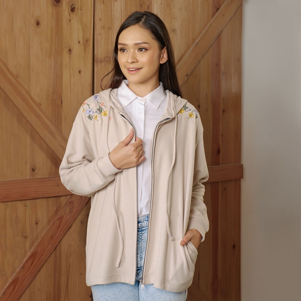 GIYOMI ID - Poppy Jacket / Jacket Bahan Kaos / Baju Atasan Wanita