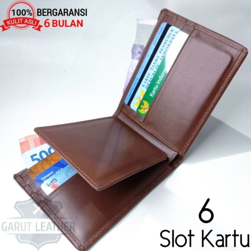 Dompet Pria Kulit Asli Original / Dompet Kulit Pria Asli Garut