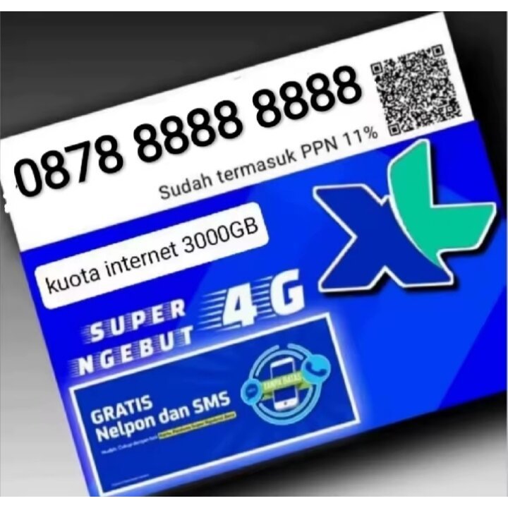 Bisa Cod Kartu XL Dengan Nomor Cantik 12 Dijit +Kuota 3000GB Buruan Di Beli Stok Terbatas.