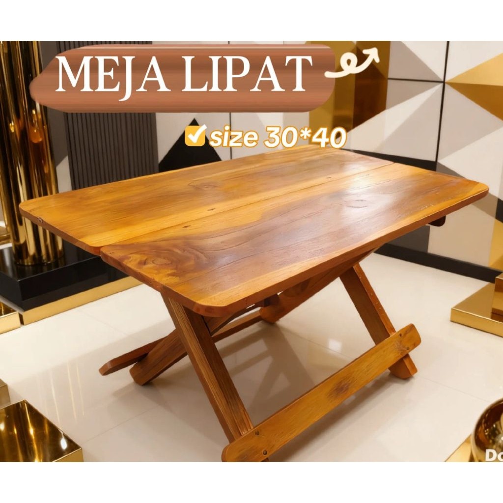 Meja Lipat Miring Rehal Al Qur'an Meja Belajar Ngaji