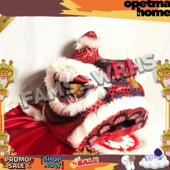 PROMO [ New ] Barongsai Anak Dewasa Bahan Karton Tebal Kokoh Barongsai Kedip Murah NEW KEREN ABISSSS