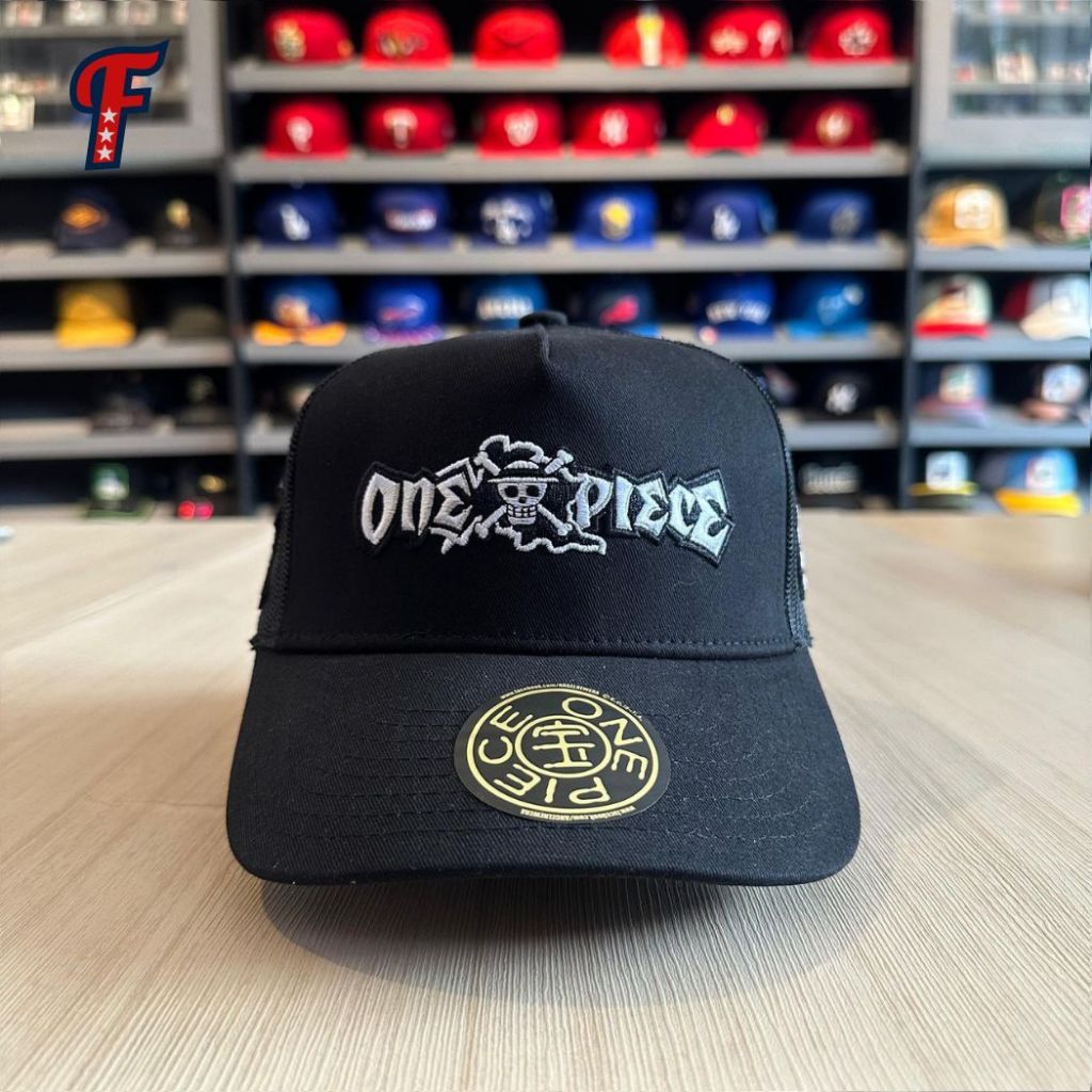 Topi New Era Angel x One Piece Monkey D Luffy Skull Collab Patch Taiwan Exclusive Hat Original