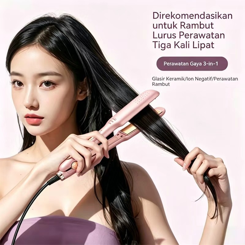 SKG 2 In 1 Original Ion Fast Heating Catok Rambut Dan Catok/Alat Pengeriting Rambut (Alat Pengeritin
