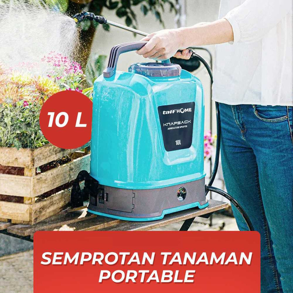 Semprotan Tanaman Elektrik Rechargeable Kapasitas 10 Liter Alat Semprot Hama Pupuk Cair Ransel

