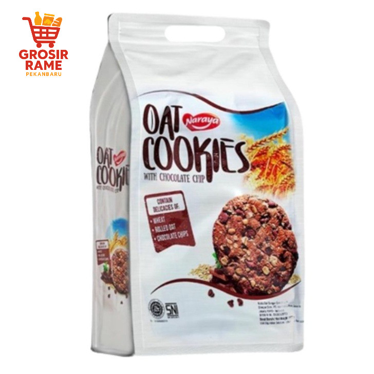 Naraya Oat Cookies With Chocolate Chip 320g Biskuit Cokelat 1 Pouch #INTER#