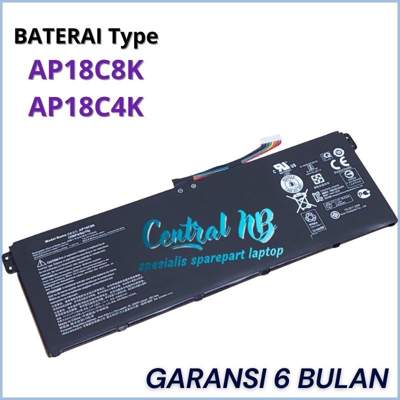 Baterai Laptop For Acer Aspire 5 A514-52 A514-52K A514-52K-35TY Model AP18C8K -CNB
