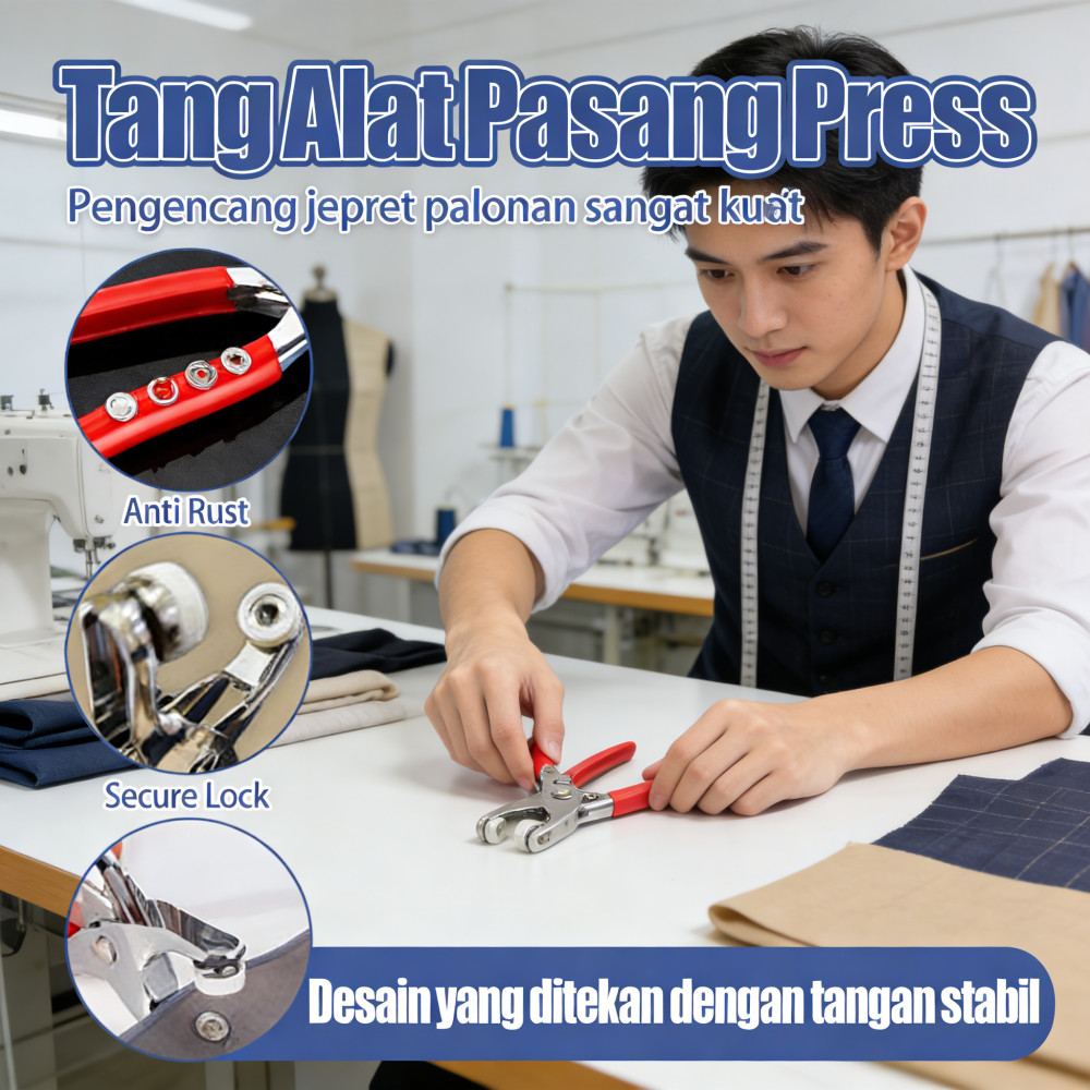 Alat Pasang Kancing Tang Jepret Jepret Kancing Jepret Kancing Jepret Kancing Jepret Kancing Jepret K