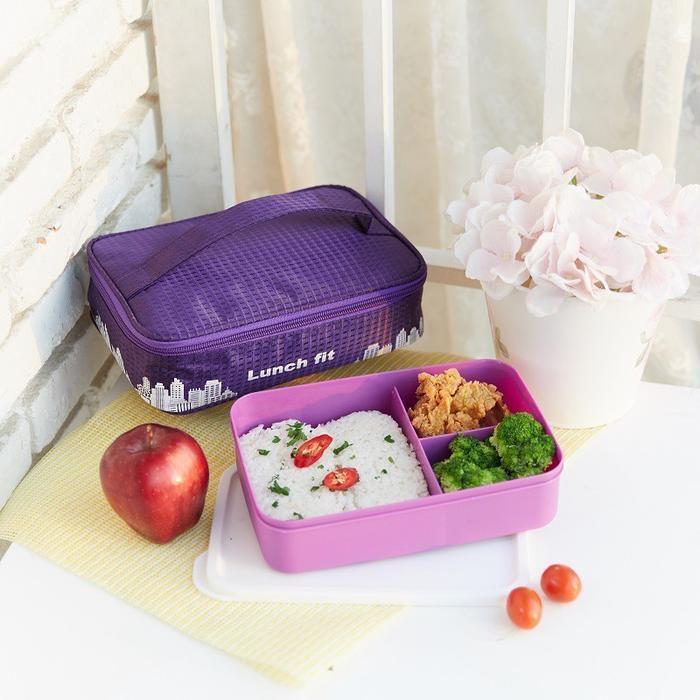 Tas bekal makan dengan kotak makan Pink tas bekal anak laki laki astronot - Biru, Regiagular