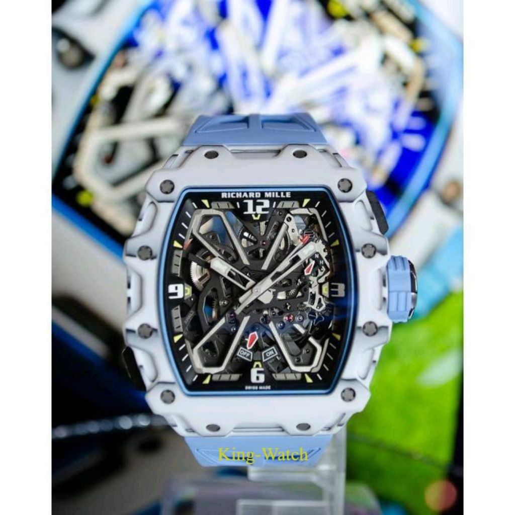 JAM TANGAN RM RAFAEL NADAL SWISS AUTOMATIC DIAL CARBON FACTORY CASE 42MM