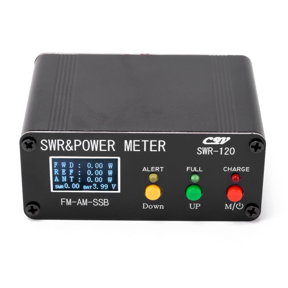 120W SWR Digital Power Standing  Meter 1.8-54MHz Shortwave Meter FM AM SSB Modes Power Meter Support