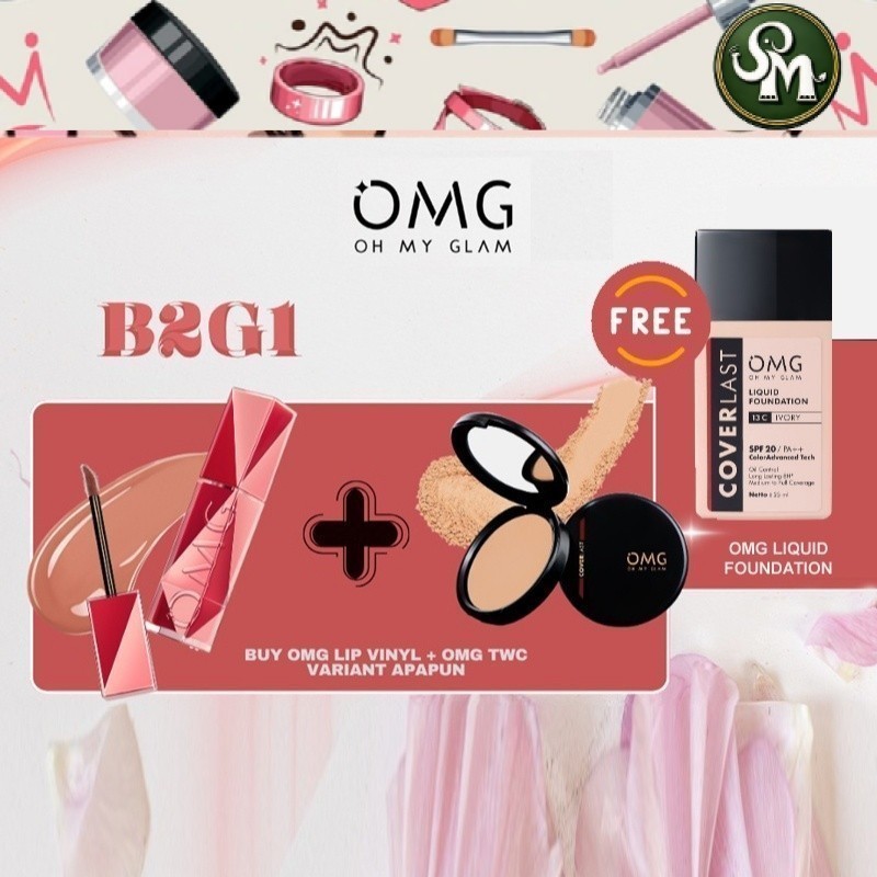 OMG OH MY GLAM Colorlast Lip Vinyl 2.5 g - Transferproof Gloss - Longlasting Stain - Intense Color