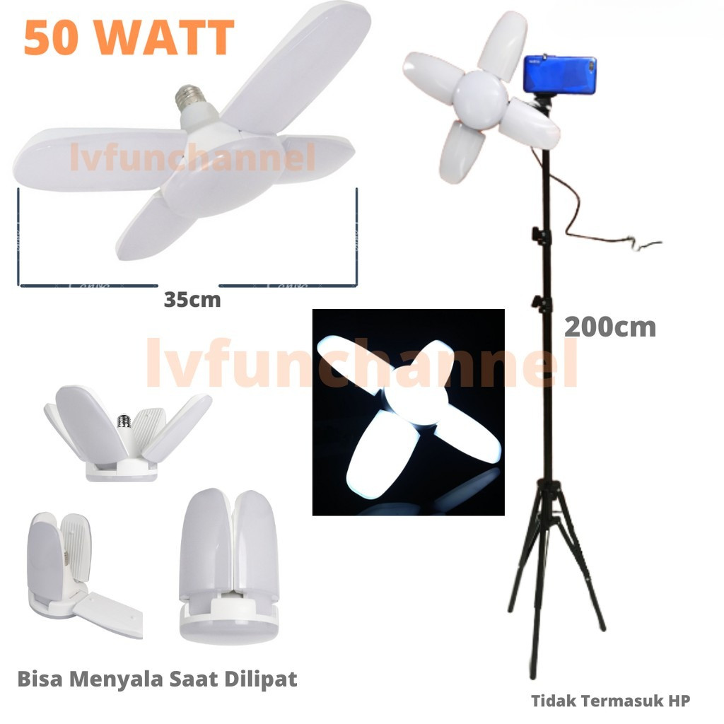 PROMO PAKET RING LIGHT LED KIPAS 35CM 50 WATT FOR MUA STUDIO SELFIE VLOG